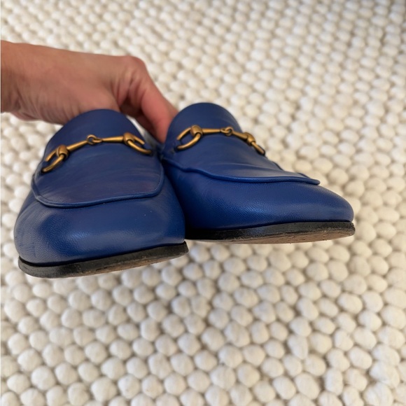 Authentic Women’s Gucci Jordaan Royal Blue Loafers - Picture 3 of 3